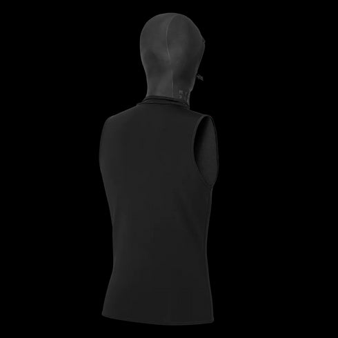 Mystisches Neopren -Oberteil mit Motorhaube 3/2mm - Schwarz